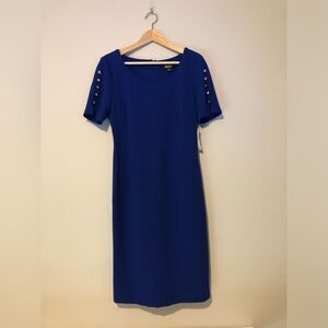 NWT SLNY Size 8 Cobalt Dress